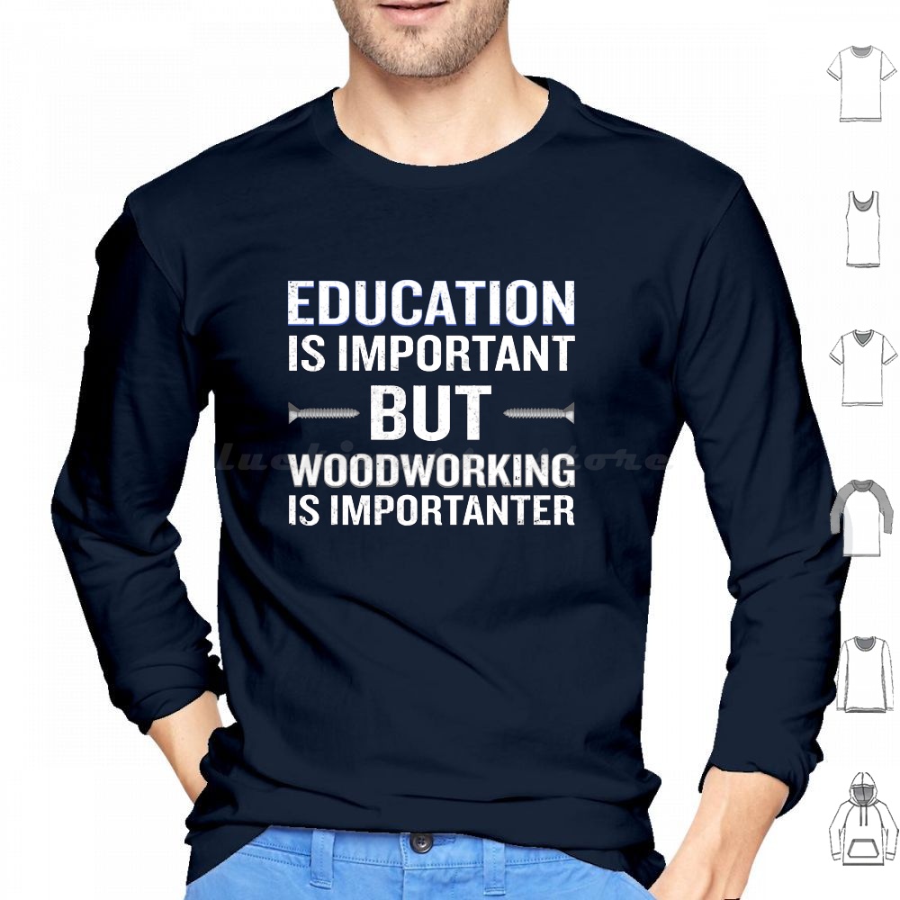Woodworking Quotes Funny - 木工は重要です 面白い大工さん用パーカー 長袖 クールで素晴らしい 面白いユーモアのフレーズや引用句