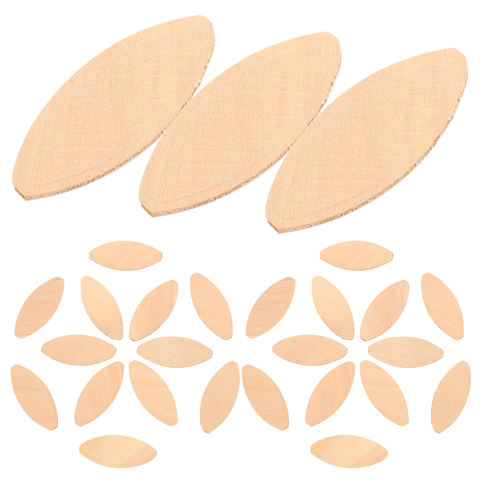 Woodworking Kit - 100個入り 木工用ビスケットツール、ブナ材製、耐久性に優れ、精密な溝切りが可能。家具用の木材接合アクセサリー。
