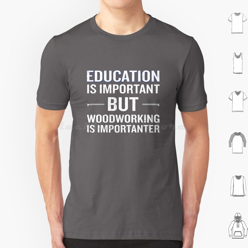 Woodworking Quotes Funny - 木工は重要です 面白い大工さんTシャツ 大きいサイズ 綿100% クールで素晴らしい 面白いユーモアのフレーズ