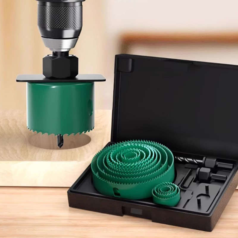 Woodworking Kit - 19/8/5個入り 19-127mm ホールソー切断セット ソーカップ 木工用クラウンドリルビット 鋭い刃