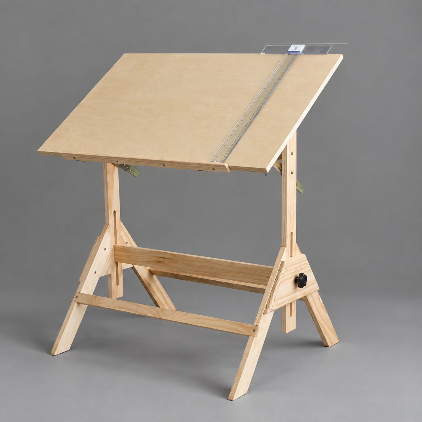 高さ調節可能なアートデスク。傾斜した天板と、作品をしっかりと - Woodworking Table のレビューと価格