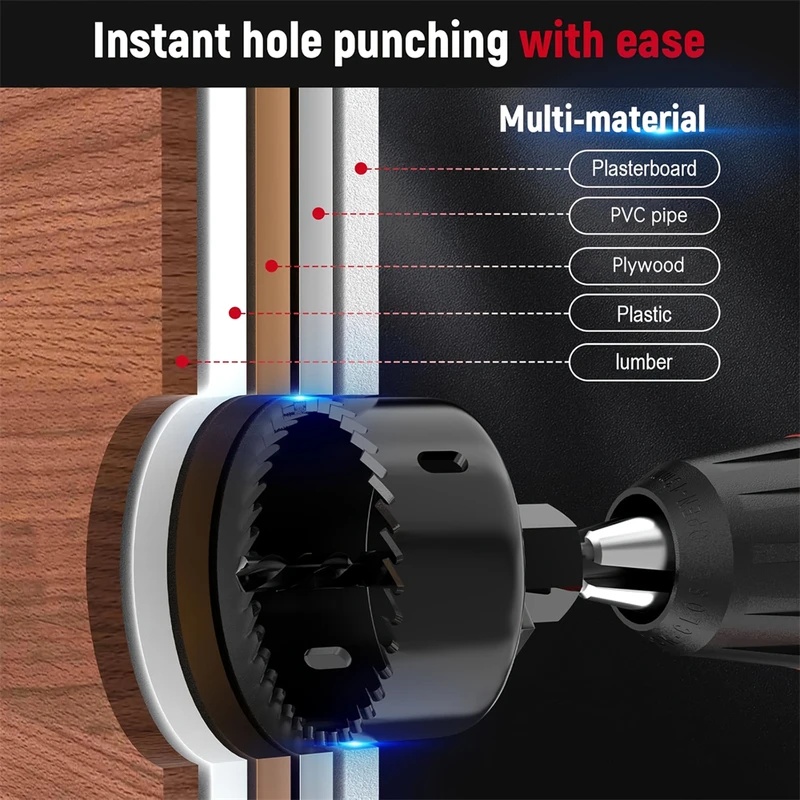 8個入り木工用ホールソーキット 19mm-64mm（3/4イ - Woodworking Kit のレビューと価格