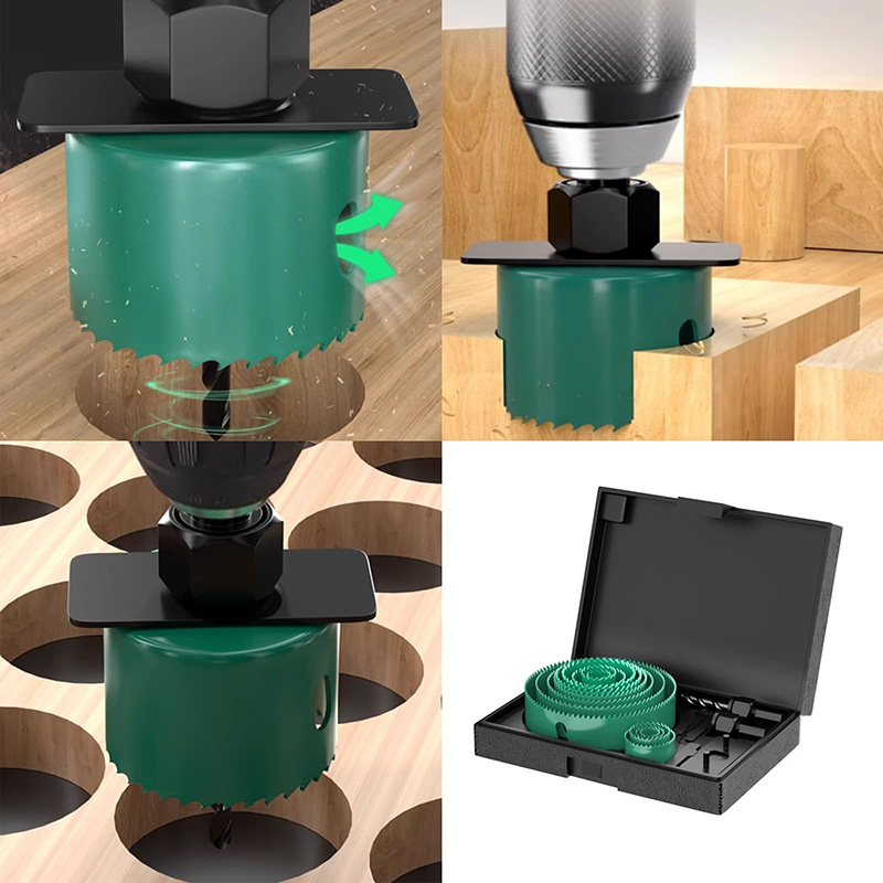 19/8/5個入り 19-127mm ホールソー切断セット  - Woodworking Kit のレビューと価格