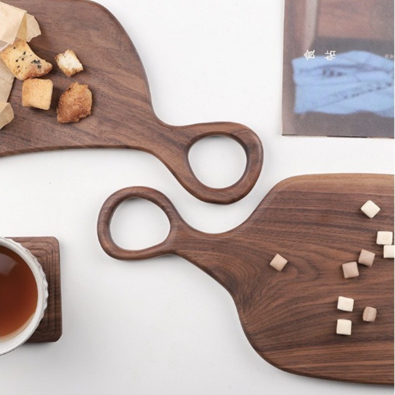 ブラックウォールナット固体まな板木製トレイピザボードまな板キ - Woodworking Boards のレビューと価格