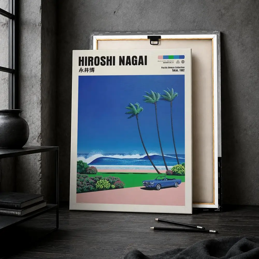 H-Hiroshi Nagai 海岸都市の風景 フレーム付き - Woodworking Room のレビューと価格