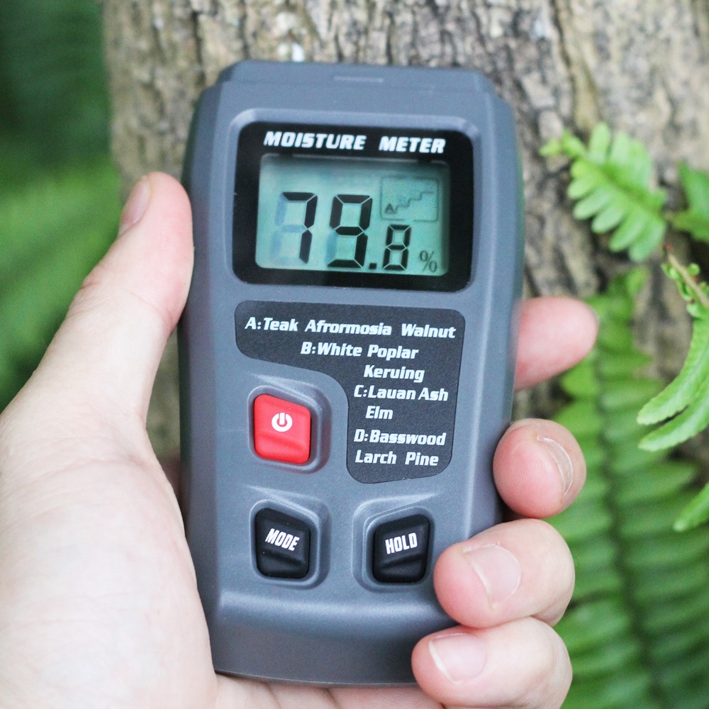 ハンドヘルド湿度計木材検出器 EMT01 HD LCD ディ - Lumber Woodworking のレビューと価格