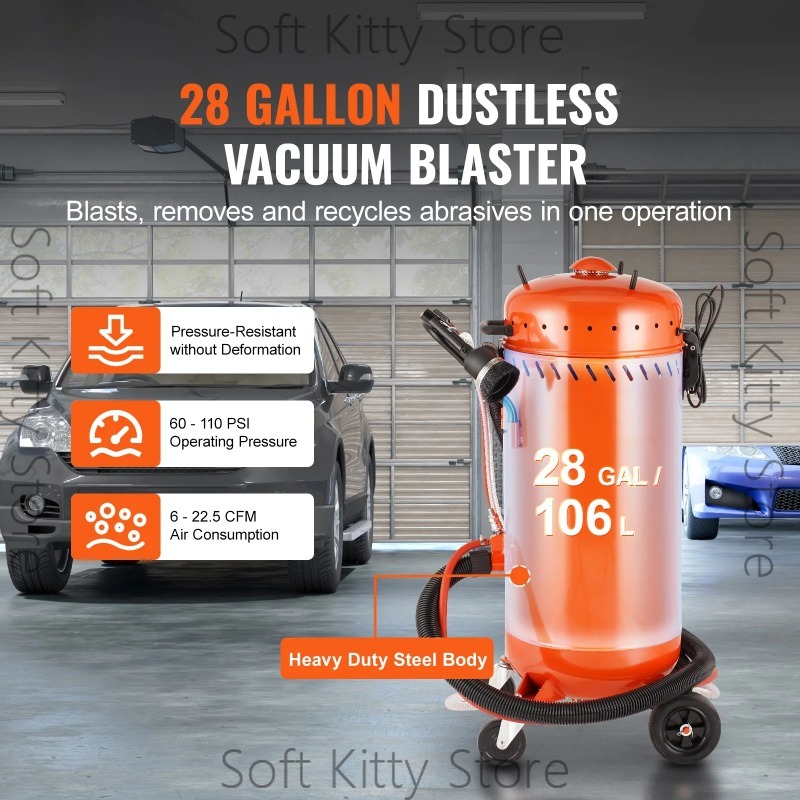 28ガロン真空サンドブラスター、ダストレス、内蔵1200W真 - Woodworking Vacuum System のレビューと価格