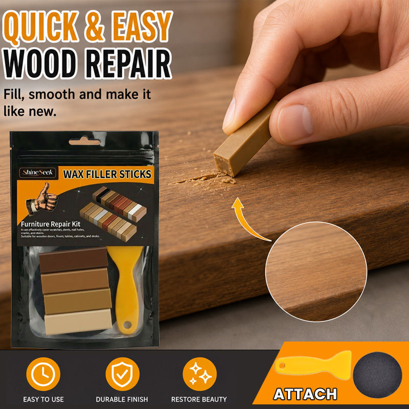 超強力木部補修ワックスブロック4個入り＋スクレーパー1個＋サ - Woodworking Table のレビューと価格