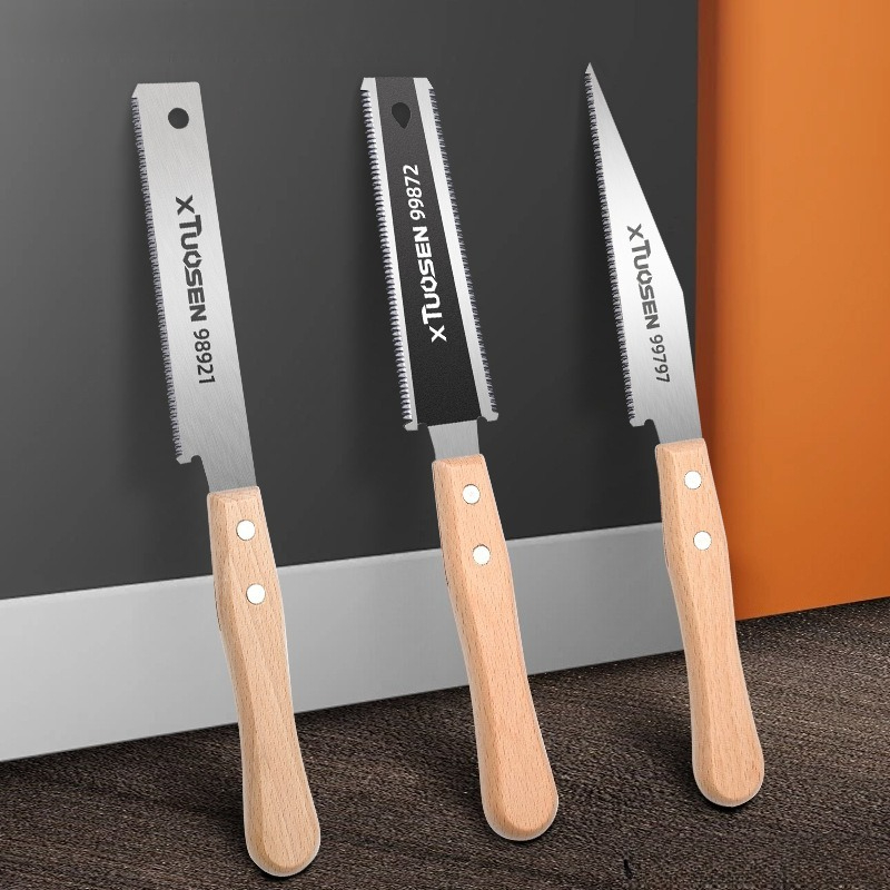 3枚刃または1枚刃の日本の鋸、硬い木材用の細歯鋸、滑り止め加 - Woodworking In Japanese のレビューと価格