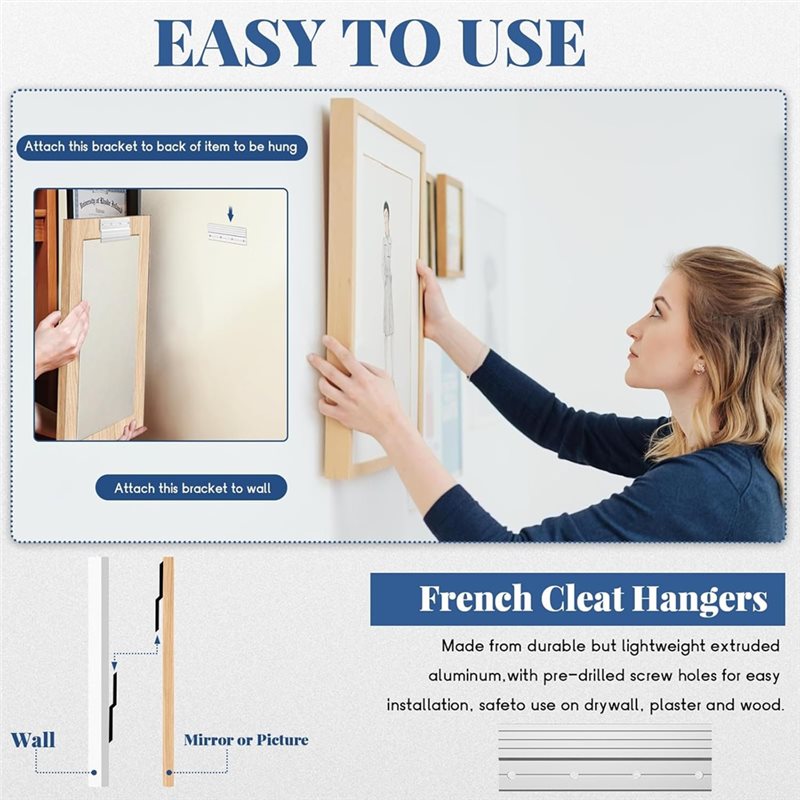 フレンチクリートハンガー 6インチ ヘビーデューティー 60 - Woodworking French Cleat のレビューと価格