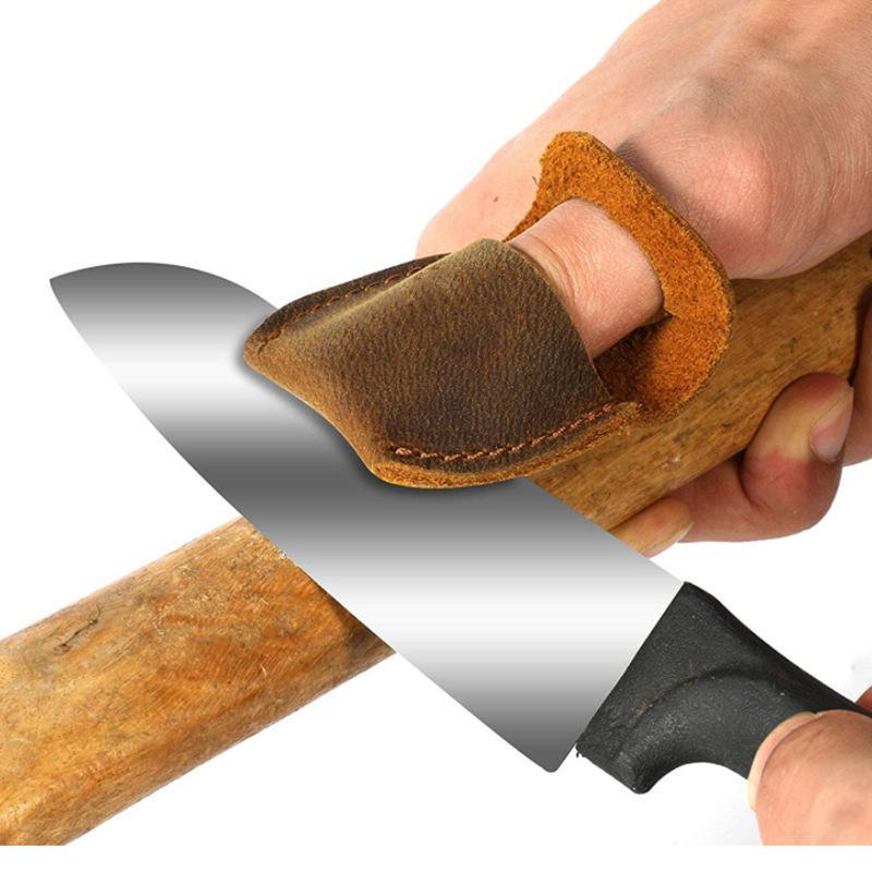 牛革製ナイフ研ぎ用フィンガーガード、滑り止め保護、キッチン、 - Woodworking Kitchen Projects のレビューと価格