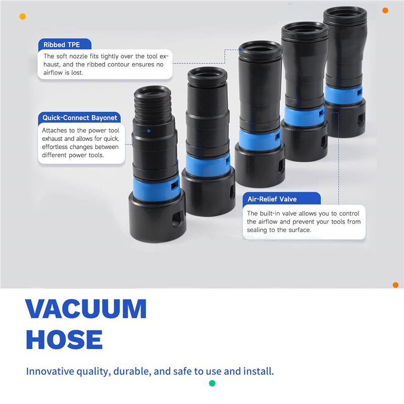 YANA50I ダストコレクションホースキット。1 1/4イ - Woodworking Vacuum System のレビューと価格