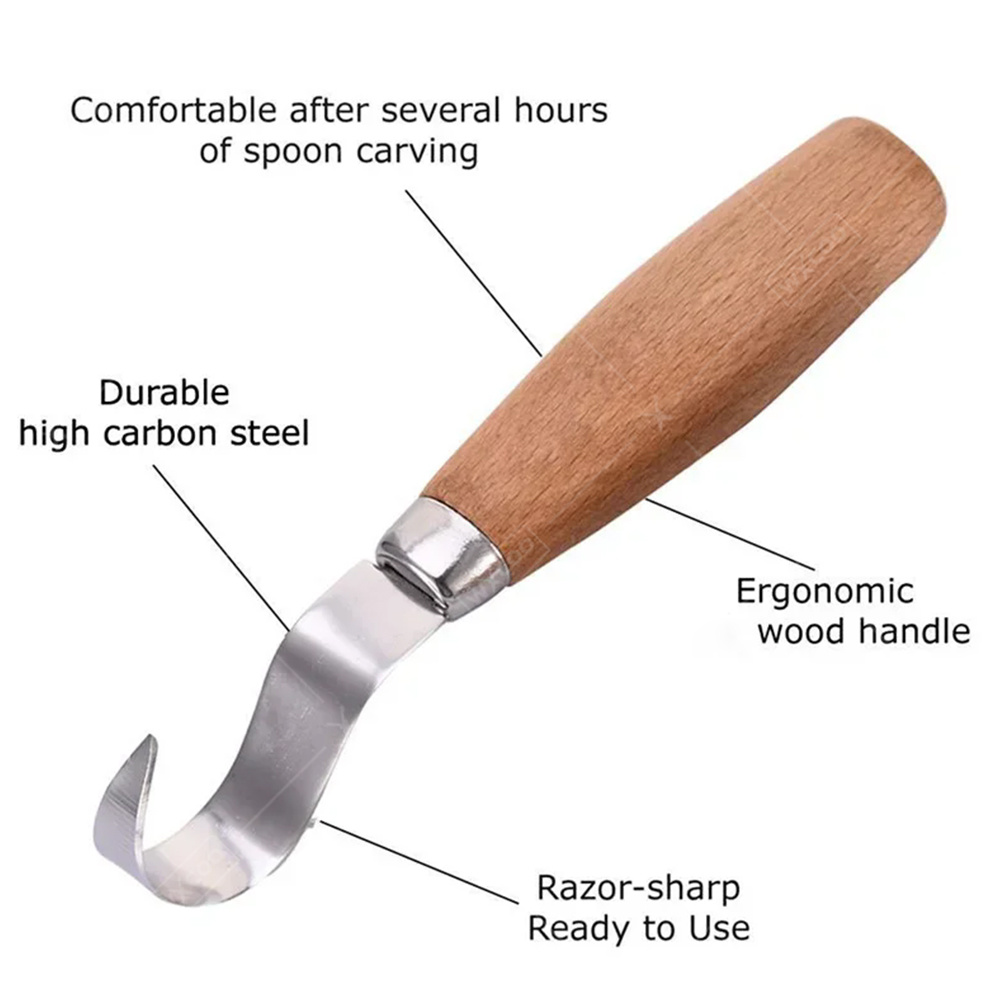 WXCOO 人間工学に基づいた木彫りフックチゼルナイフ 曲線 - Woodworking Kerf のレビューと価格