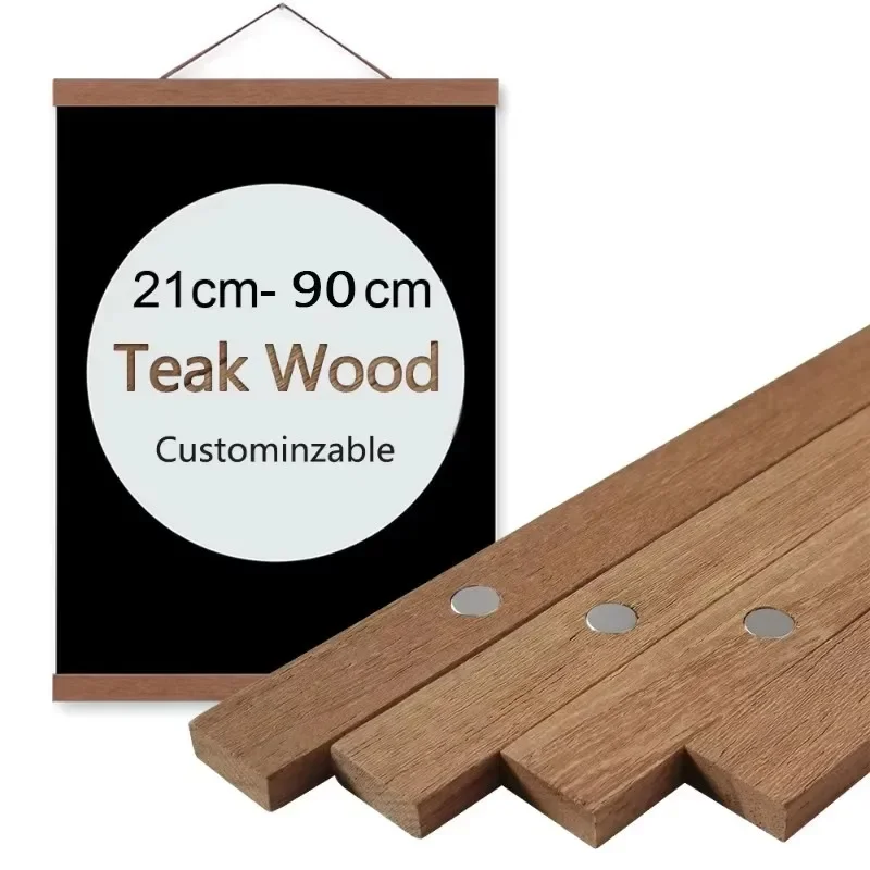 21-90cm 磁気木製写真ポスターハンガーフレーム 写真  - Woodworking Room のレビューと価格