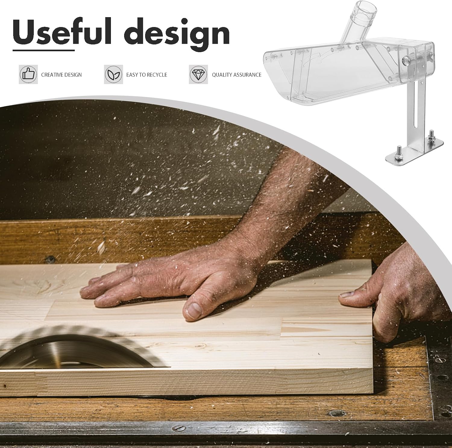木工テーブルソー保護カバー透明集塵ガード電動丸鋸用防塵透明プ - Woodworking Vacuum System のレビューと価格
